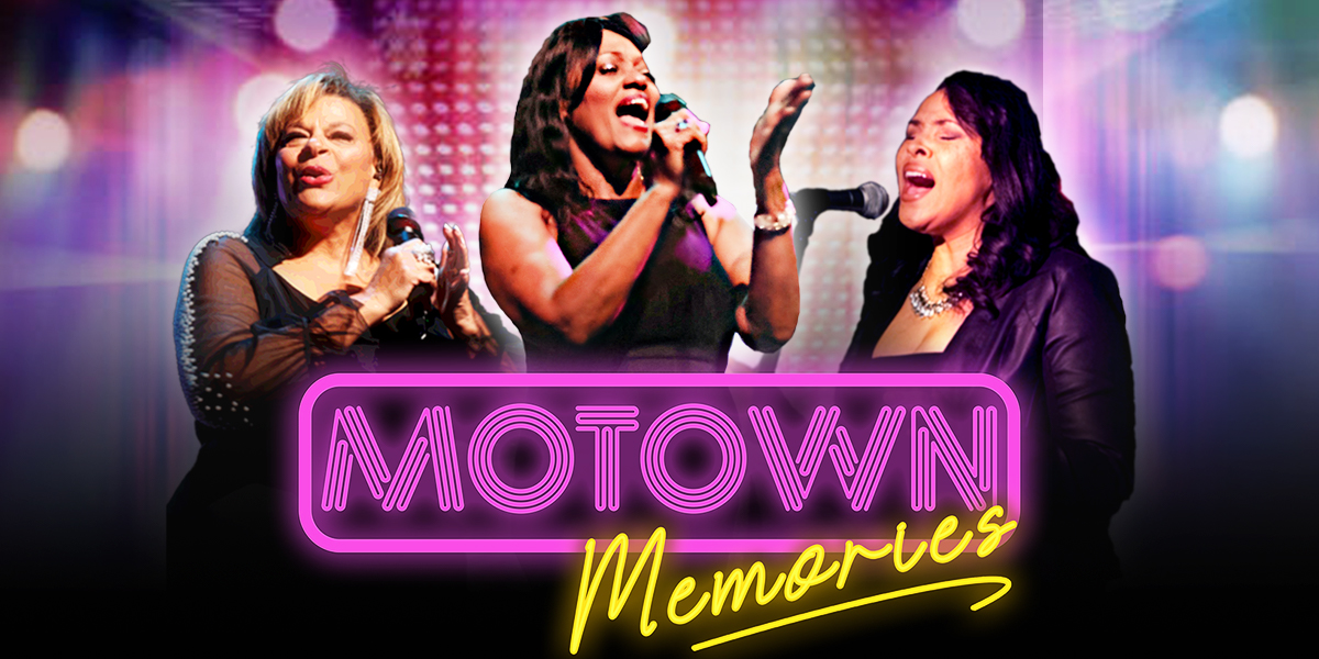 three female singers with event logo
